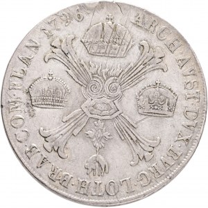 1 Kronenthaler 1796 M FRANCIS II. Milano Austrian Netherlands