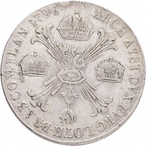 1 Kronenthaler 1796 M FRANCIS II. Milano Rakúske Holandsko