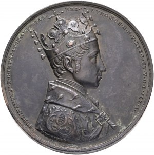 Médaille FERDINAND V. 1836 Couronnement par le roi tchèque, portrait du roi