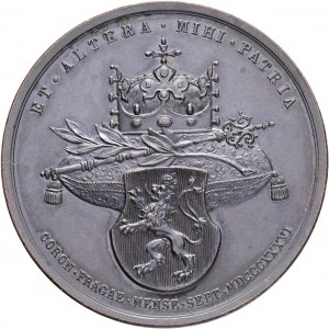 Médaille FERDINAND V. 1836 Le couronnement de MARIA ANNA à Prague, portrait de ANNA MARIA