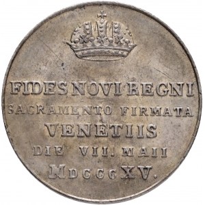 Žetón FRANCIS I. 1815 Hostina v Benátkach