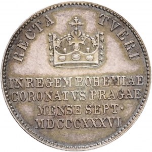 Token FERDINAND V. 1836 Coronation by the Czech king in Prague