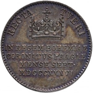 Żeton FERDINAND V. 1836 Koronacja przez czeskiego króla w Pradze