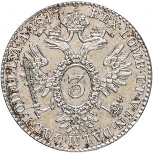 Austria 3 Kreuzer 1847 C FERDINAND I.Praga