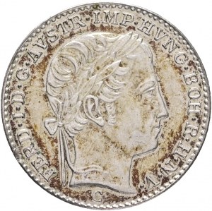 Rakúsko 3 Kreuzer 1847 C FERDINAND I.Praha