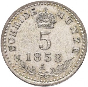 Austria 5 Kreuzer 1858 A FRANZ JOSEPH I. Wiedeń