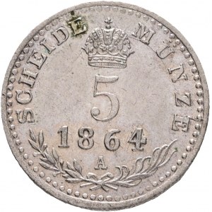 Austria 5 Kreuzer 1864 A FRANZ JOSEPH I. Vienna