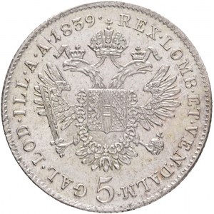 Austria 5 Kreuzer 1839 C FERDINANDO I. Praga