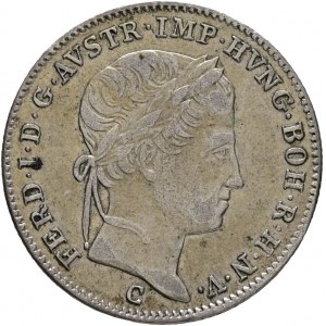 Rakúsko 5 Kreuzer 1840 C FERDINAND I. Praha len.