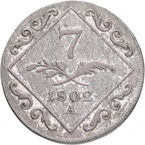 Austria 7 Kreuzer 1802 A FRANCIS II. Wiedeń