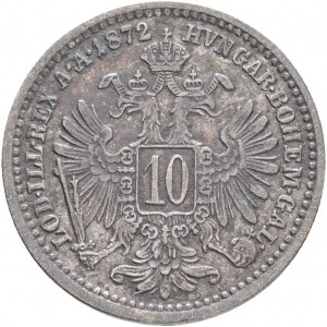 Austria 10 Kreuzer 1872 FRANZ JOSEPH I. Wenecja