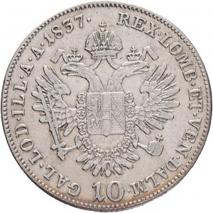 Austria 10 Kreuzer 1837 C FERDINANDO I. Praga