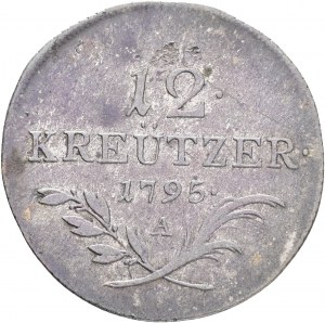 Austria 12 Kreuzer 1795 A FRANCESCO II. patina di Vienna