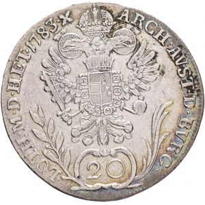 Rakúsko 20 Kreuzer 1783 A JOSEF II.