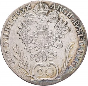 Rakúsko 20 Kreuzer 1783 A JOSEF II.