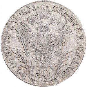 Austria 20 Kreuzer 1806 B FRANCIS II. Kremnica