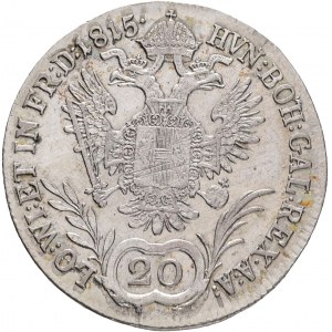 Rakúsko 20 Kreuzer 1815 A FRANCIS I. Viedeň len.