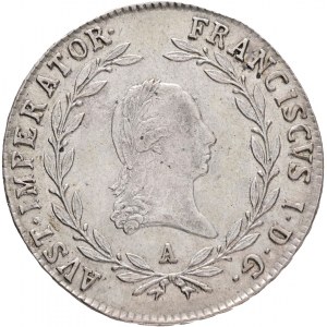 Rakúsko 20 Kreuzer 1821 A FRANCIS I. Viedeň