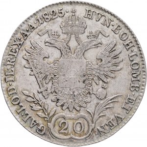 Austria 20 Kreuzer 1825 A FRANCIS I. Vienna