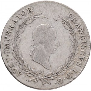 Austria 20 Kreuzer 1825 A FRANCIS I. Vienna