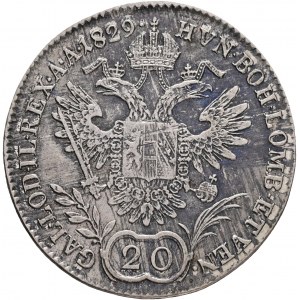 Rakúsko 20 Kreuzer 1829 A FRANCIS I. Viedeň