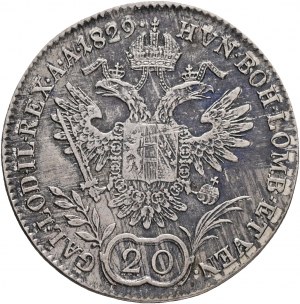 Austria 20 Kreuzer 1829 A FRANCIS I. Vienna