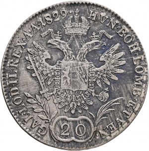 Austria 20 Kreuzer 1829 A FRANCESCO I. Vienna