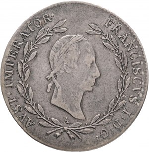 Rakúsko 20 Kreuzer 1829 A FRANCIS I. Viedeň