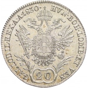 Austria 20 Kreuzer 1830 C FRANCIS I. Prague