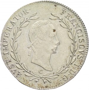 Austria 20 Kreuzer 1830 C FRANCIS I. Prague