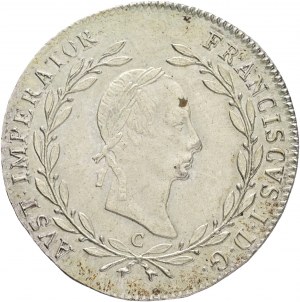 Rakúsko 20 Kreuzer 1830 C FRANCIS I. Praha