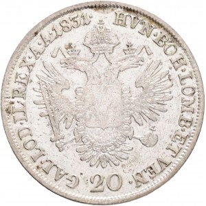 Austria 20 Kreuzer 1831 A FRANCIS I. Vienna just.