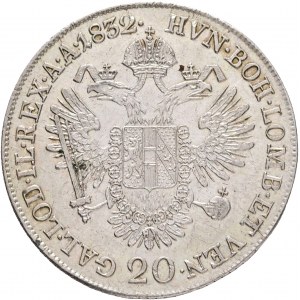 Rakúsko 20 Kreuzer 1832 C FRANCIS I. Praha patina