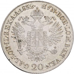 Austria 20 Kreuzer 1832 C FRANCIS I. Prague patina