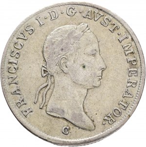 Austria 20 Kreuzer 1833 C FRANCIS I. Prague