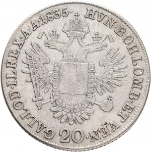 Rakúsko 20 Kreuzer 1835 C FRANCIS I. Praha