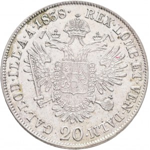 Austria 20 Kreuzer 1838 A FERDINAND I. Vienna