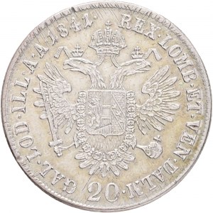 Austria 20 Kreuzer 1841 A FERDINAND I. Vienna just.