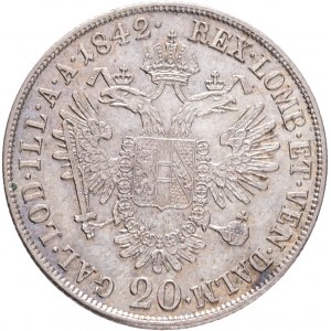 Austria 20 Kreuzer 1842 A FERDINAND I. Wiedeń