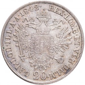 Autriche 20 Kreuzer 1842 A FERDINAND I. Vienne