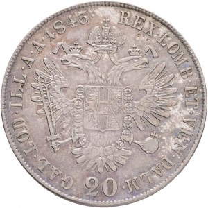Autriche 20 Kreuzer 1843 C FERDINAND I. Prague