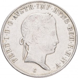 Austria 20 Kreuzer 1843 C FERDINANDO I. Praga