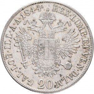Austria 20 Kreuzer 1844 A FERDINAND I. Vienna