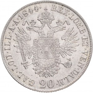 Austria 20 Kreuzer 1844 C FERDINANDO I. Praga