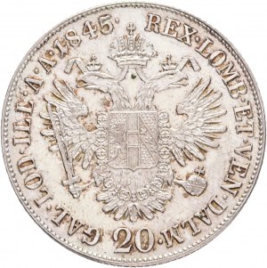 Austria 20 Kreuzer 1845 A FERDINAND I. Wiedeń