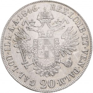 Austria 20 Kreuzer 1846 C FERDINANDO I. Praga