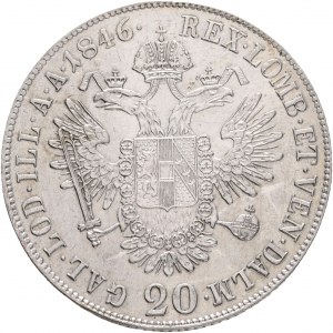 Rakúsko 20 Kreuzer 1846 C FERDINAND I. Praha