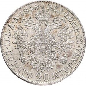 Rakúsko 20 Kreuzer 1848 A FERDINAND I. Viedeň