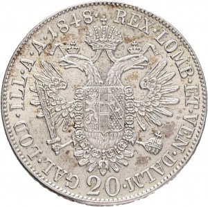 Austria 20 Kreuzer 1848 A FERDINAND I. Vienna