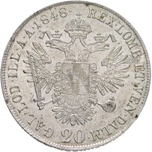 Austria 20 Kreuzer 1848 C FERDINAND I. Prague